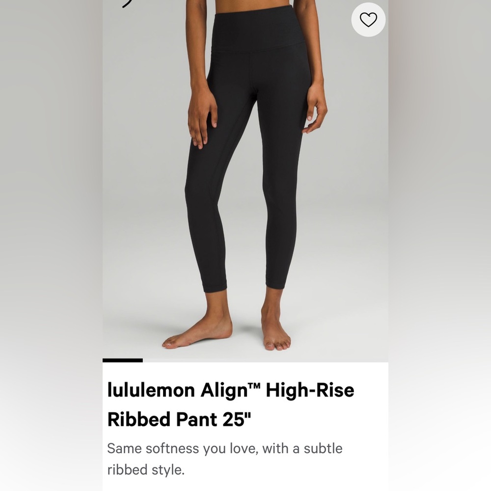 Lululemon Align 25 ribbed leggings